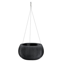 Kvetináč  Beton Bowl WS čierny DKB290WS-B411