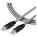 Kábel Tactical Fast Rope Aramid 025, USB-C na USB-C 100W 20V/5A, 1m, sivý