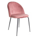 Norddan 21271 Dizajnová stolička Ernesto, ružová / čierna