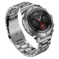 GARETT Smartwatch atom silver steel inteligentné hodinky