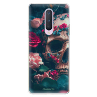Odolné silikónové puzdro iSaprio - Skull in Roses - OnePlus 8