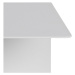 Biela dvojitá nástenná polica z kovu Actona Joliet, šírka 50 cm