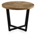Konferenčný stôl s čiernou železnou konštrukciou Geese Honeycomb, ⌀ 59 cm
