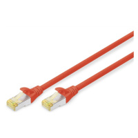 DIGITUS patch kábel Cat6A, S/FTP (PiMF), LSOH - 10m, červený