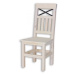 Masívne stoličky sel 15 - k13/k02 (bielená borovica/hnedá)