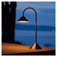 Stolná LED lampa FRANDSEN Grasp, čierna, výška 47 cm, kov