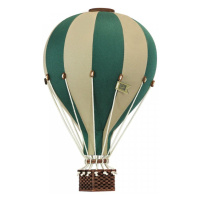 Dadaboom.sk Dekoračný teplovzdušný balón - zelená/krémová - M-33cm x 20cm