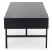 HALMAR Murano LAW-1 konferenčný stolík so zásuvkou čierna / dub artisan
