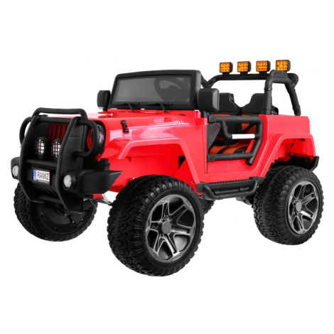 mamido  Elektrické autíčko Jeep Monster 4x4 červené