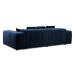 Modrá zamatová pohovka 320 cm Rome Velvet - Cosmopolitan Design