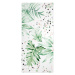 Bielo-zelená osuška 70x150 cm Delicate - Happy Friday