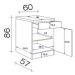Spodná kuchynská skrinka NEPAL US60