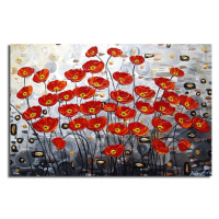 Obraz Poppy 45x70 cm červený