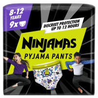 PAMPERS Nohavičky plienkové Ninjamas Pyjama Pants Kosmické lode, 9 ks, 8 rokov, 27kg-43kg