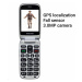 EVOLVEO EasyPhone FP, vyklápací mobilný telefón 2.8" pre seniorov s nabíjacím stojanom, čierna
