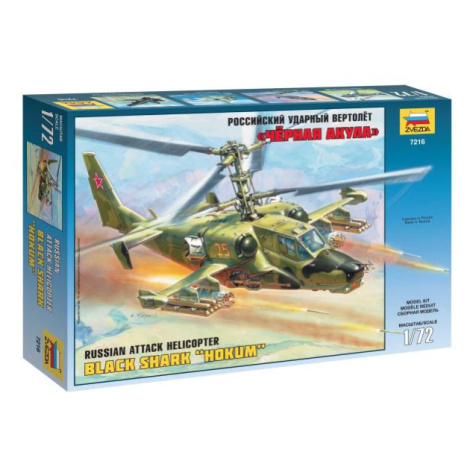 Model Kit vrtulník 7216 - Russian Attack Helicopter "Hokum" (re-release) (1:72) Zvezda