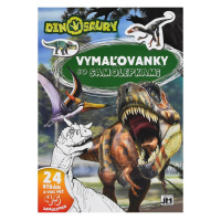 OMAĽOVÁNKY A4 SO SAMOLEPKAMI DINOSAURY