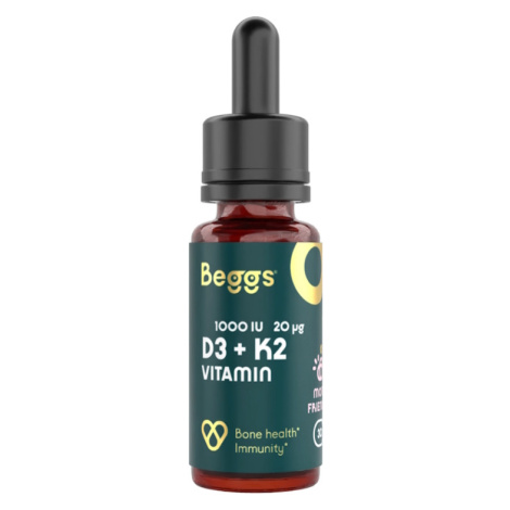 BEGGS Vitamin D3 1000 IU + K2 20 μg 30 ml
