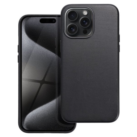 Leather Mag Cover Apple iPhone 16 Pro black