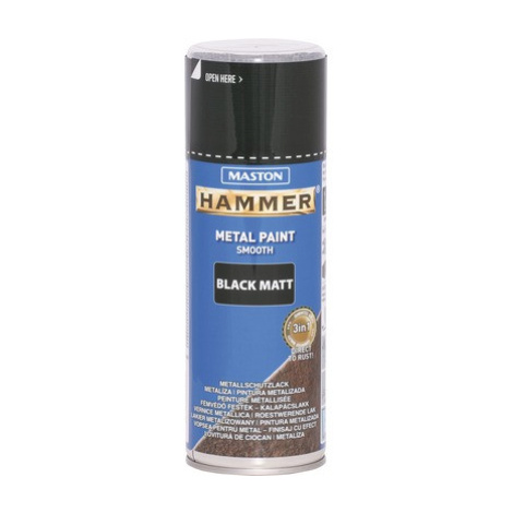 Maston Hammer sprej - hladká farba na kov v spreji biela 400 ml