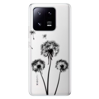 Odolné silikónové puzdro iSaprio - Three Dandelions - black - Xiaomi 13 Pro