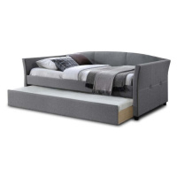 Čalúnená posteľ Sebastian 90x200, sivá,s prístelkou, bez matraca