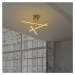 LED stropné svietidlo v zlatej farbe 26x51 cm Ledflower – Opviq lights