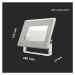 Reflektor LED F-SERIES 50W, 3000K, 4300lm, biely, VT-4954 (V-TAC)