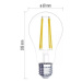 LED žiarovka Emos ZF5120 A60, E27, 3,4 W, teplá biela