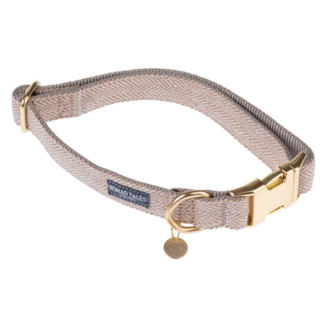 Nomad Tales obojok Calma, pieskový - veľkosť M: 34 - 55 cm obvod krku, šírka 20 mm