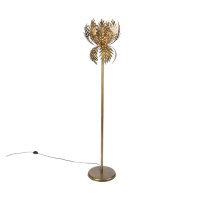 Vintage stojaca lampa zlatá - Botanica Simplo