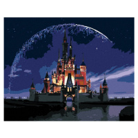 Diamantové maľovanie - KÚZELNÝ DISNEY ZÁMOK Rámovanie: vypnuté plátno na rám, Rozmer: 40x50 cm