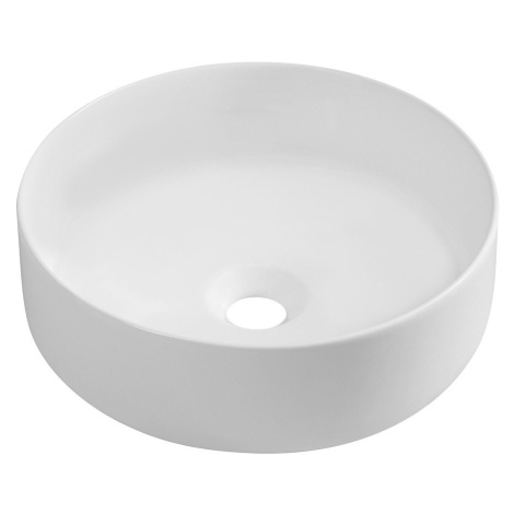 ISVEA - INFINITY ROUND keramické umývadlo na dosku, priemer 36cm, matná biela 10NF65036-2L
