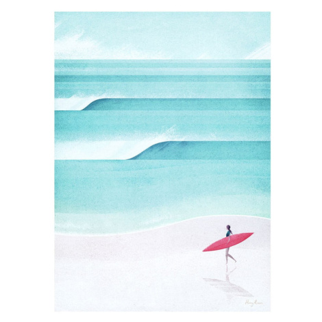 Plagát 30x40 cm Surf Girl IV - Travelposter