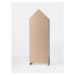 Bielo-svetloružová otvorená detská šatníková skriňa 115x171,5 cm CASAMI – Vipack