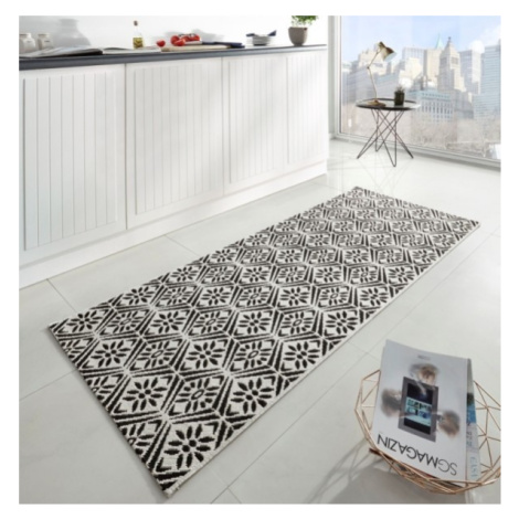 Běhoun Soho 102801 Schwarz-Creme 80x200 cm - 80x200 cm Zala Living - Hanse Home koberce