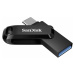 SanDisk Flash Disk 128GB Ultra Dual Drive Go, USB-C 3.2, Čierna