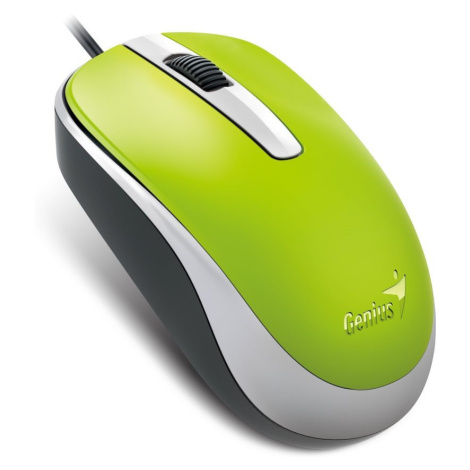 GENIUS myš DX-120, drôtová, 1200 dpi, USB, zelená