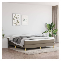 vidaXL Rám na boxspring posteľ sivohnedý 160x200 cm látka