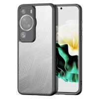 Huawei P60 / P60 Pro, plastový zadný kryt + silikónový rám, vzor vlny, Dux Ducis Aimo, priesvitn