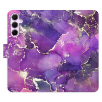 Flipové puzdro iSaprio - Purple Marble - Samsung Galaxy A35 5G