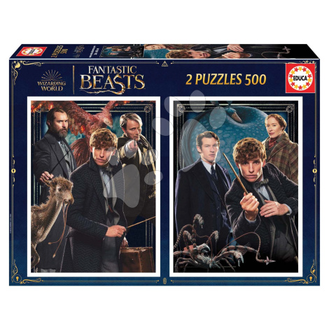 Puzzle Fantastic Beasts Educa 2x500 dielov a Fix lepidlo