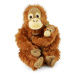 Plyšový orangutan s mláďaťom 28 cm ECO-FRIENDLY