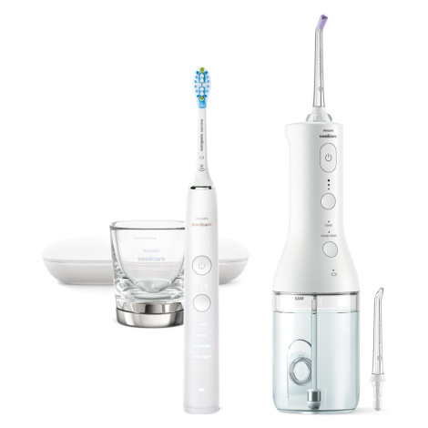 Sonická zubná kefka a prístroj na medzizubnú hygienu Philips Sonicare DiamondClean 9000 HX3866/4