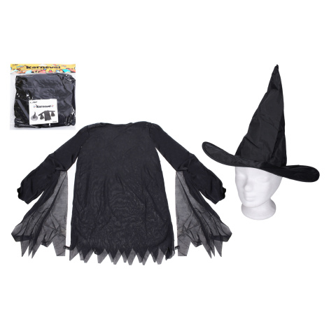 Set karneval - čarodejnice (šaty, klobúk) Wiky