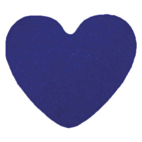 Kusový koberec Eton modrý srdce - 100x120 srdce cm Vopi koberce