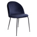 Norddan 21269 Dizajnová stolička Ernesto, modrá / čierna