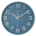 Nástenné hodiny JVD Sweep HX2472.4 modré, 31 cm