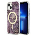 Kryt Guess iPhone 14 6.1" pink hardcase Leopard MagSafe (GUHMP14SHLEOPWP)