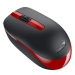 Genius Myš NX-7007, 1200DPI, 2.4 [GHz], optická, 3tl., bezdrátová USB, černo-červená, AA